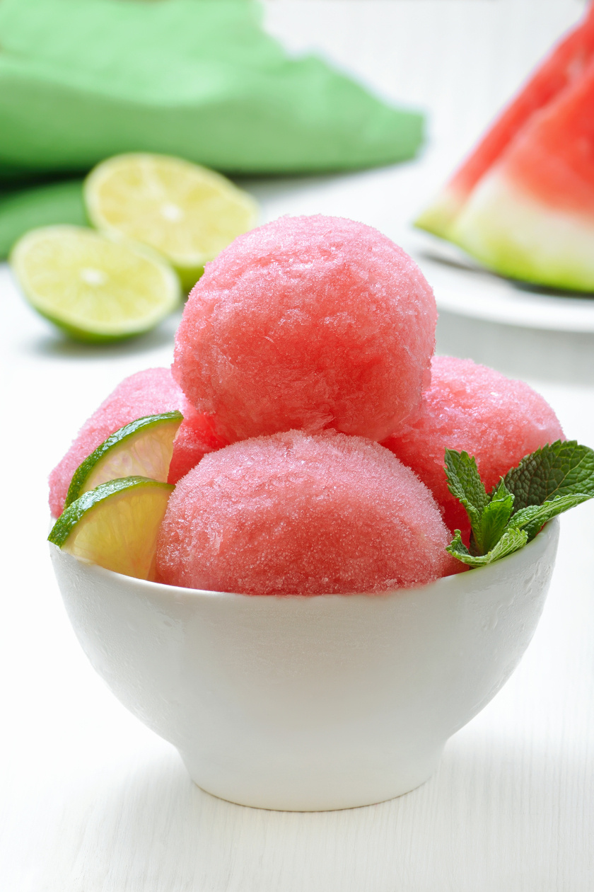 görögdinnye sorbet álló