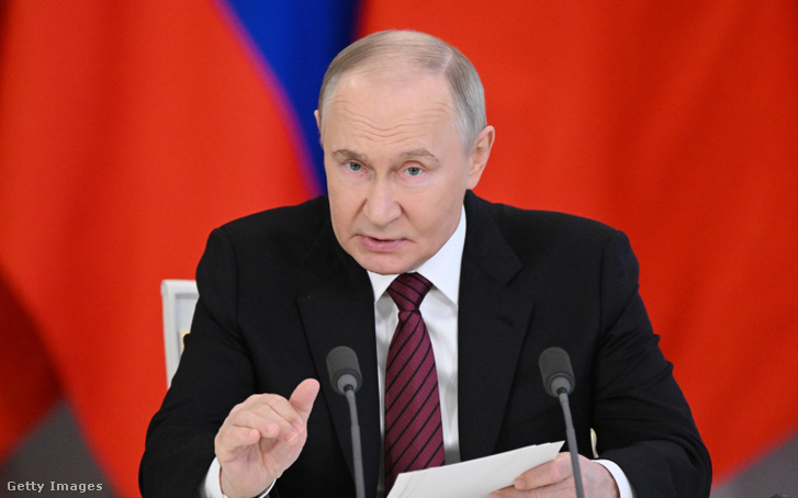 Vlagyimir Putyin orosz elnök 2025. május 10-én