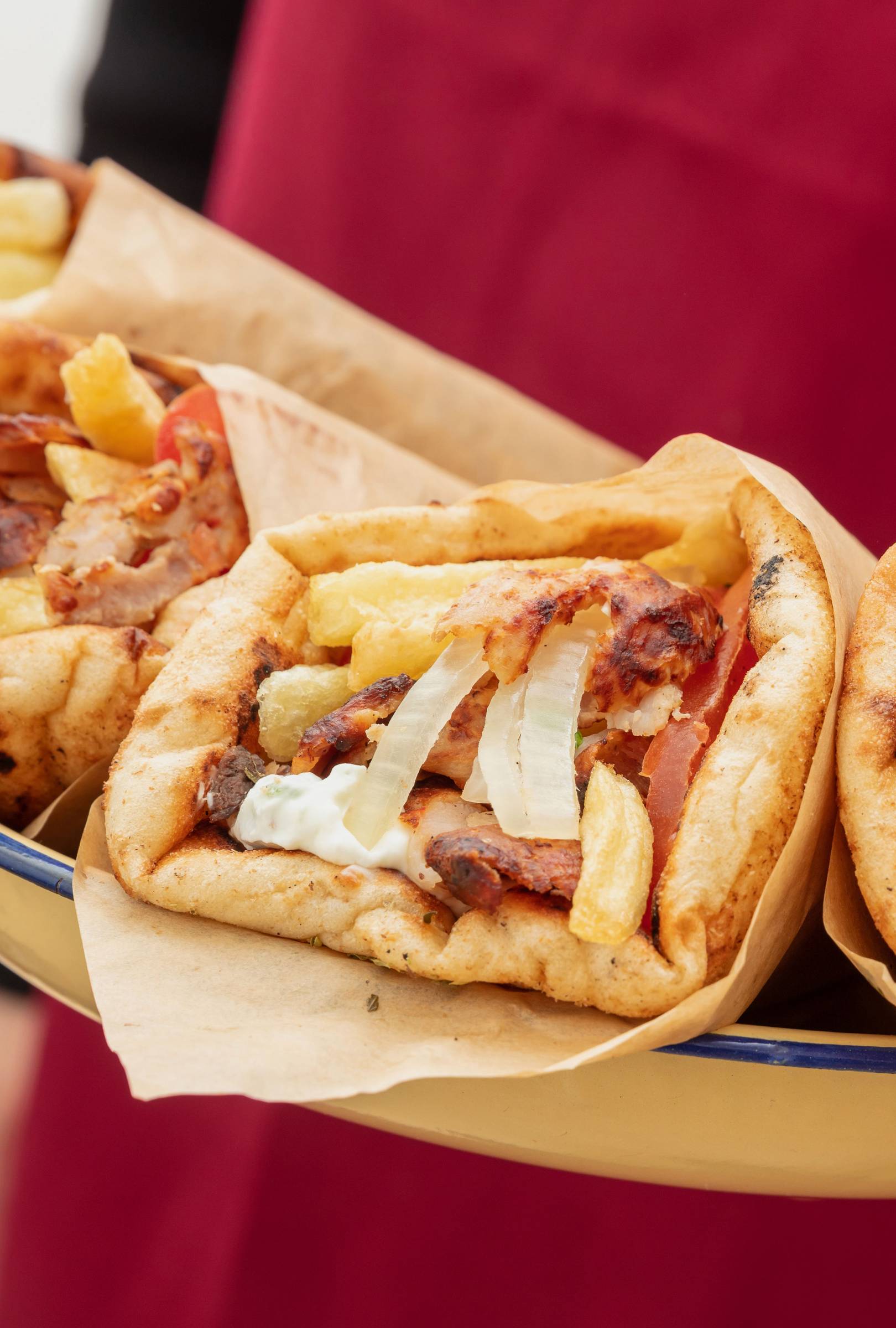 Gyros pitában.